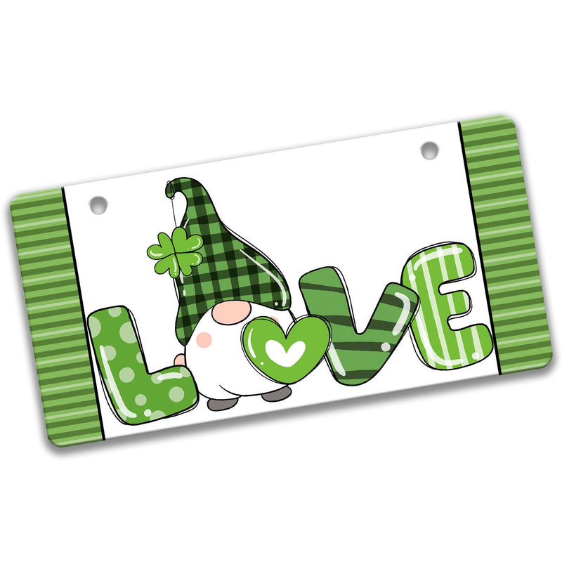 St Patrick's Day Gnome Love 12"x6" Sign
