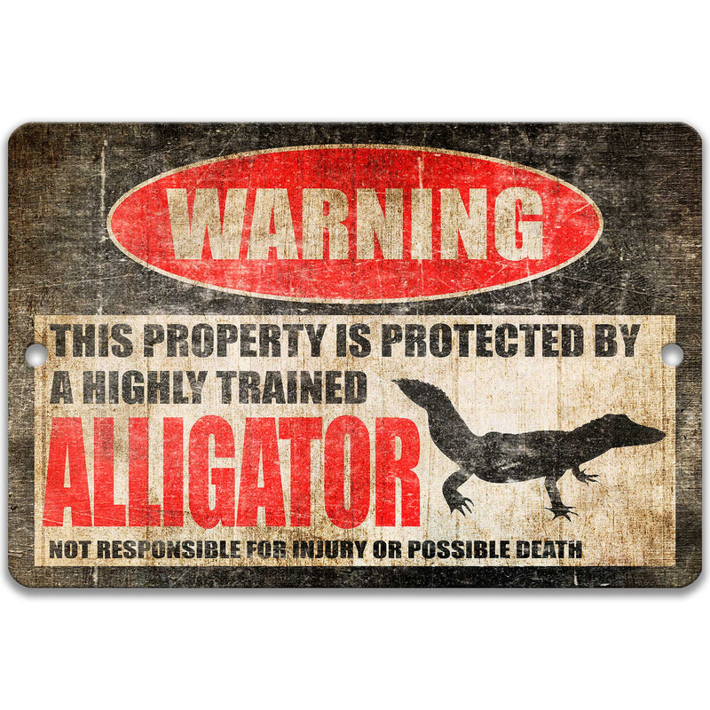 Alligator Protected Property Sign