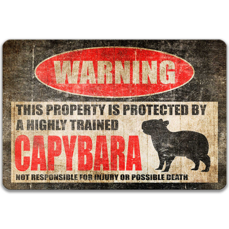 Capybara Protected Property Sign