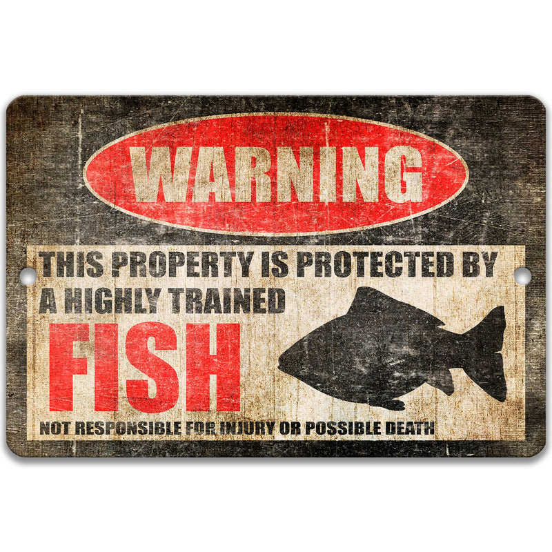 Fish Protected Property Sign