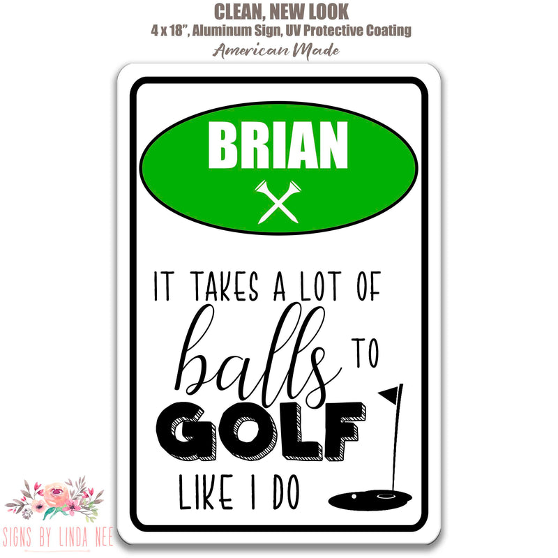 Personalized Golf Sign Gift for Golfer Custom Golf Sign Dad Golf Gift Golfing Gift for Father's Day Gift for Dad Golf Gifts for Men SPO1