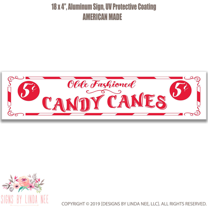 Olde Fashioned Candy Canes Sign, Candy cane Decor Street Sign, Christmas Decor, Holiday Decor, Novelty Sign, Candy Cane Wreath SHO208