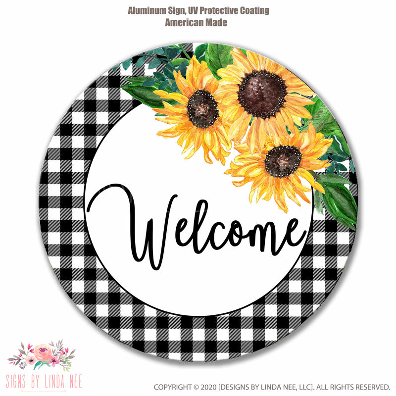 Sunflower Welcome Sign, Sunflower Decor, Rustic Welcome Signs, Rustic Decor, Summer Welcome Sign, Summer Decor, Summer Signs SPH60