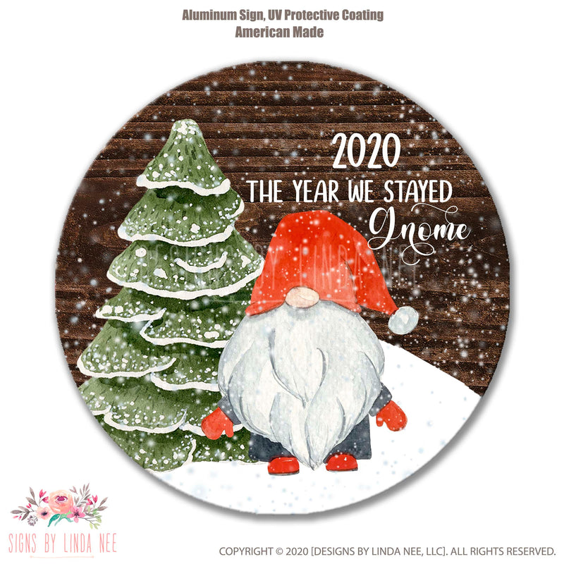 2020 Christmas Gnome Wreath, Gnome Sign, Pandemic Sign Covid Sign Funny Gnome Decor Wreath Sign Christmas Wreath Sign Holiday Wreath SHO318