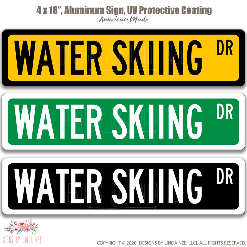 Water Skiing, Water Skiing Sign, Lake House Sign, Lake House Decor, Water Skiing Gift, Lake Ski Sign, Lake Cabin Decor, Water Sports OCC46