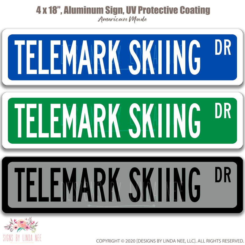 Telemark Skiing, Telemark Skiing Sign, Tele Mark Skiing Gift, Skiing Wall Decor, Ski Lodge Decor, Log Cabin Sign, Cabin Decor Winter OCC56