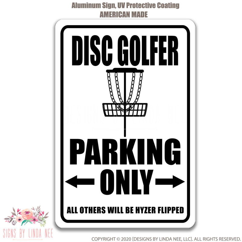 Disc Golfer Sign, Disc Golfer Parking Only Sign, Disc Golfer Sign, Disc Golfing Lover Gift, Disc Golf Decor, Game Room Sign, Bar Sign SPH95