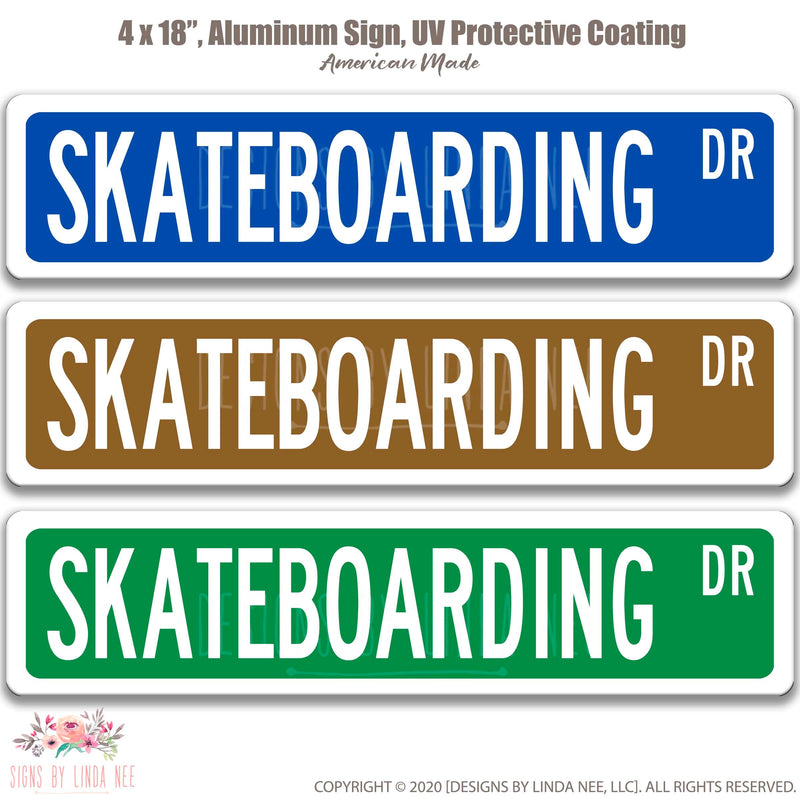 Skateboarding Sign, Skaters Sign, Skateboarding Decor, Gift for Skateboarder, Skateboarding Wall Decor, Skateboard Area, Sport Sign OCC125