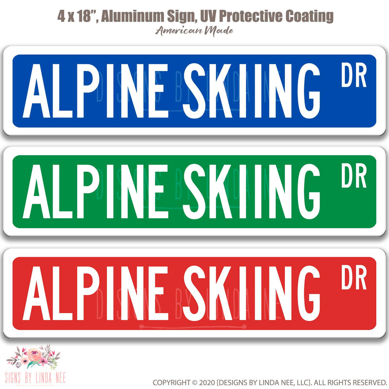 Alpine Skiing, Downhill Skiing, Alpine Ski Gift, Ski Slalom Sign, Alpine Skiing Gifts, Alpine Ski Teacher, Alpine Skiing Snow Sports OCC128