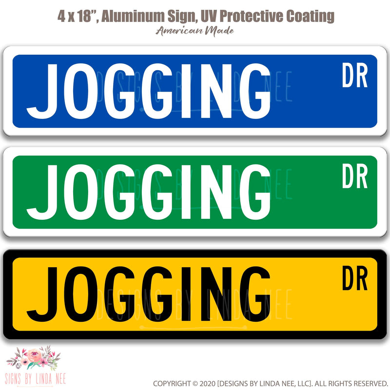 Jogging Sign, Marathon Sign, Jogging Participant, Running Gift, Track Sign, Cross Country Sign Running Lover Gift Outdoor Lover OCC136