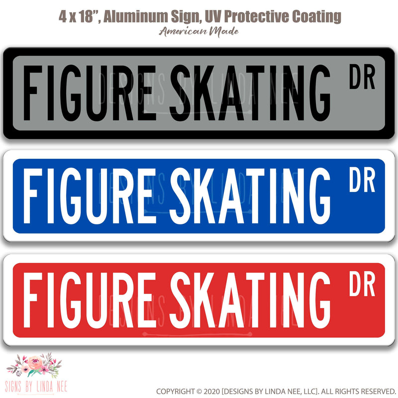 Figure Skating, Figure Skating Sign, Figure Skating Gift, Ice Skating Gifts, Ice Skating Rink, Ice Skating Birthday Sign, Winter Sport OCC71