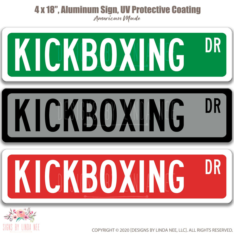 Kickboxing Sign, Gift for Kickboxer, Martial Arts Decor, Fighting Sports Sign, Kickboxing Wall Sign, Kickboxing Fitness, Home Gym S-SSS007