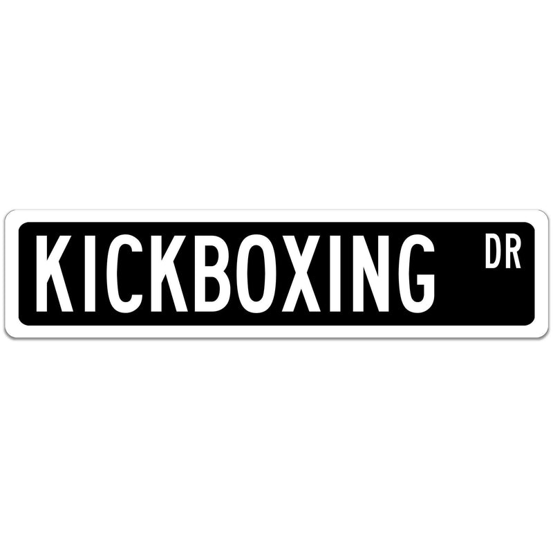 Kickboxing Street Sign