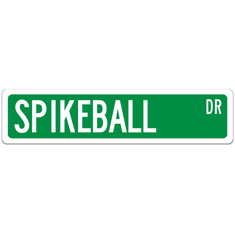 Spikeball Street Sign Green with white font