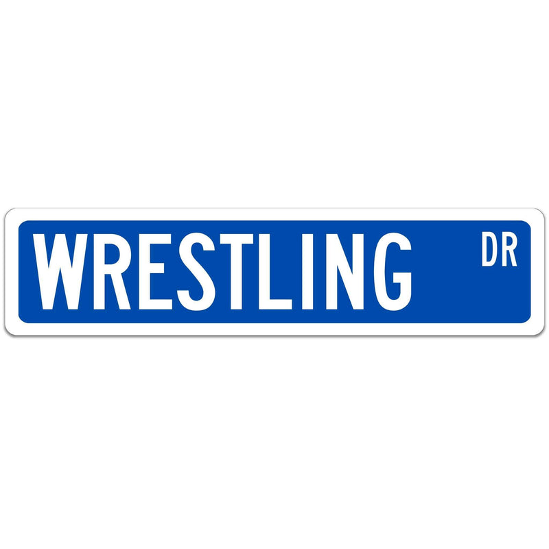 Wrestling Street Sign