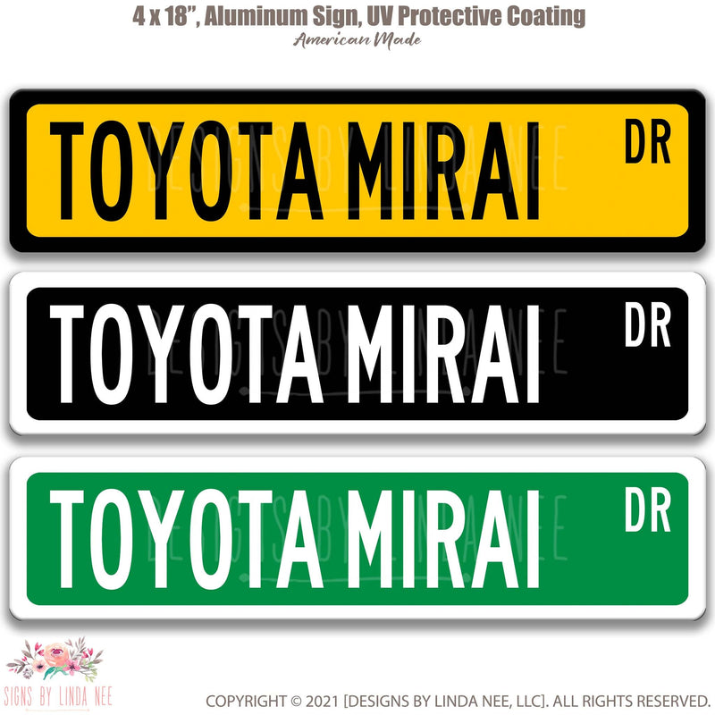 Toyota Mirai Street Sign, Garage Sign, Auto Accessories A-SSV016