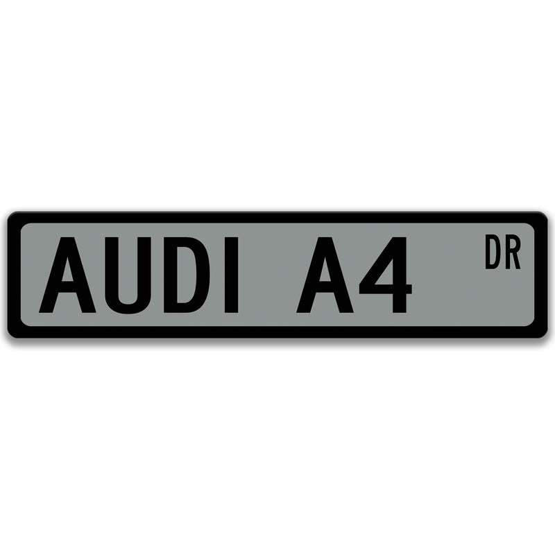 Audi A4 Street Sign, Garage Sign, Auto Accessories "Gloss Black S-LINE"  CUSTOM-A-SSV042