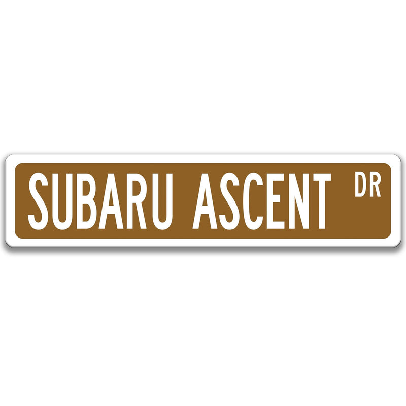 Subaru Ascent Street Sign, Subie Garage Sign, Auto Accessories A-SSV024