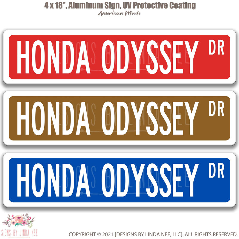 Honda Odyssey Street Sign, Garage Sign, Auto Accessories A-SSV029