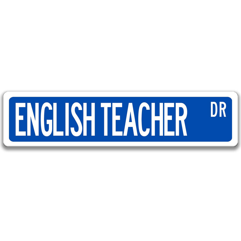 English Teacher Sign, Teacher Appreciation Gift, Teacher Decor, Reading Teacher Gift, Teacher Graduation Gift, Elementary Teacher Q-SSO028