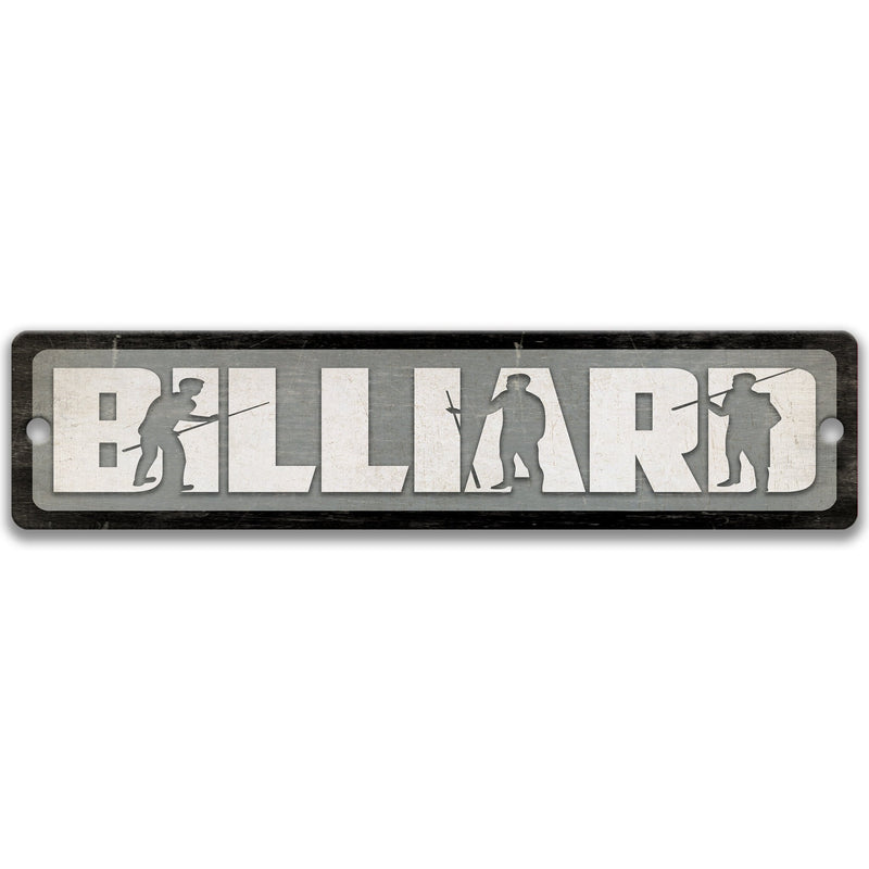 Billiard Room Sign, Game Room Sign, Pool Room, Bar Sign, Pub Decor, Basement Sign, Man Cave Sign, Billiard Art Pool Player Gift S-SSS027