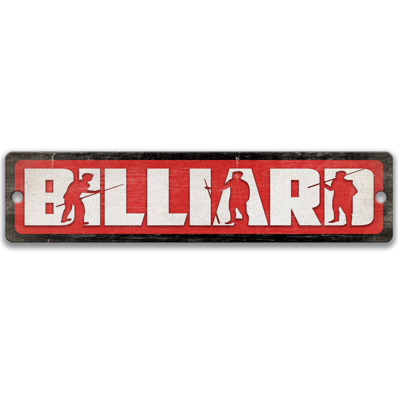 Billiard Room Sign, Game Room Sign, Pool Room, Bar Sign, Pub Decor, Basement Sign, Man Cave Sign, Billiard Art Pool Player Gift S-SSS027