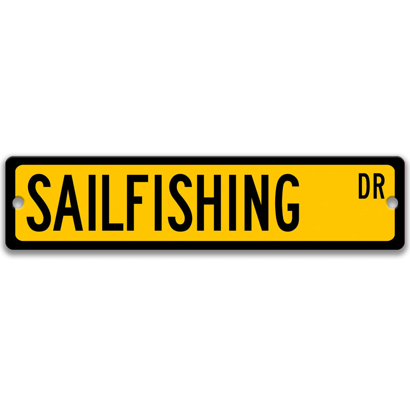 Sailfishing Sign, Gift for Fisherman, Sailfishing Decor, Outdoor Sign, Bar Sign, Man Cave Sign, Ocean Fishing, Salt Water, Sign S-SSS047