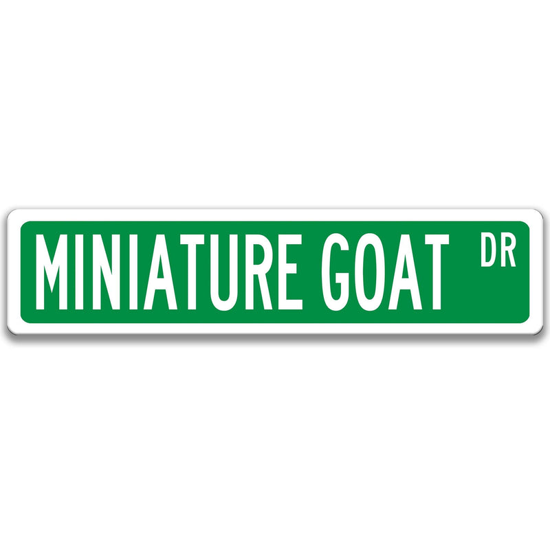 Miniature Goat Sign Miniature Goat Decor Miniature Goat Gift Miniature Goat Lover Miniature Goat Owner Metal Miniature Goat Sign 8-SSA003