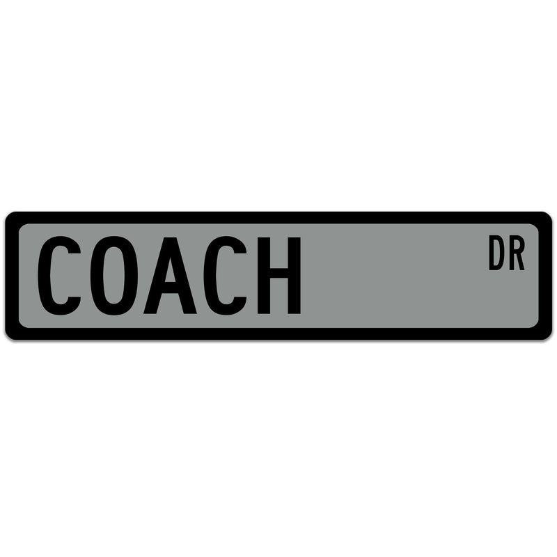Coach Street Sign, Coach Gift for Coach, Athletic Director Gift, AD Gift, Soccer Coach, Baseball Coach, Football Coach, Gift for Coach OCC40