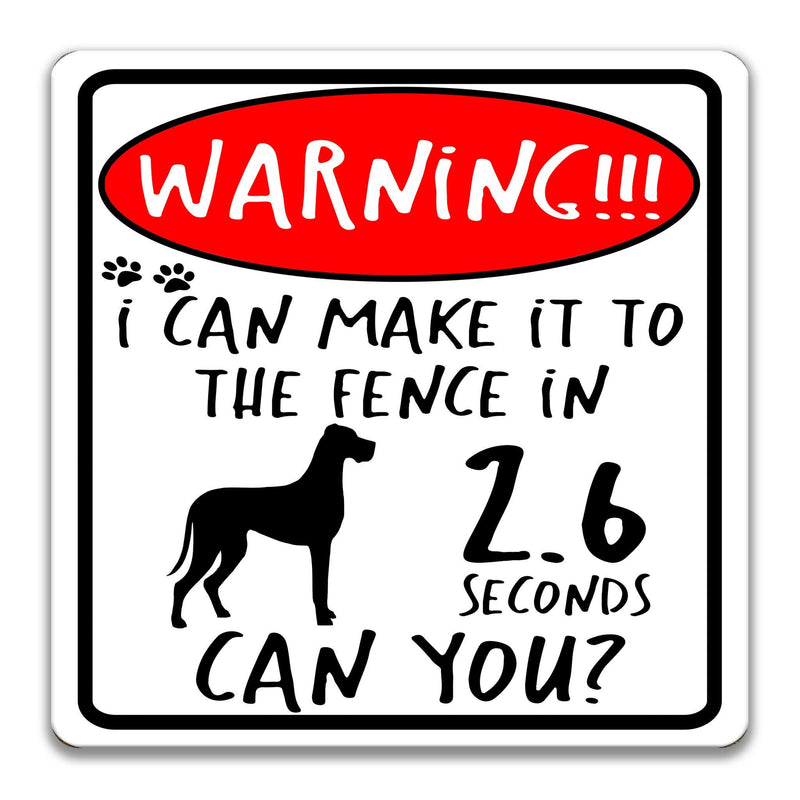 Funny Great Dane Dog Sign No Trespassing Sign Great Dane Gift Warning Sign Beware of Dog Sign Yard Sign Fence Sign Keep Gate Closed Z-PIS061