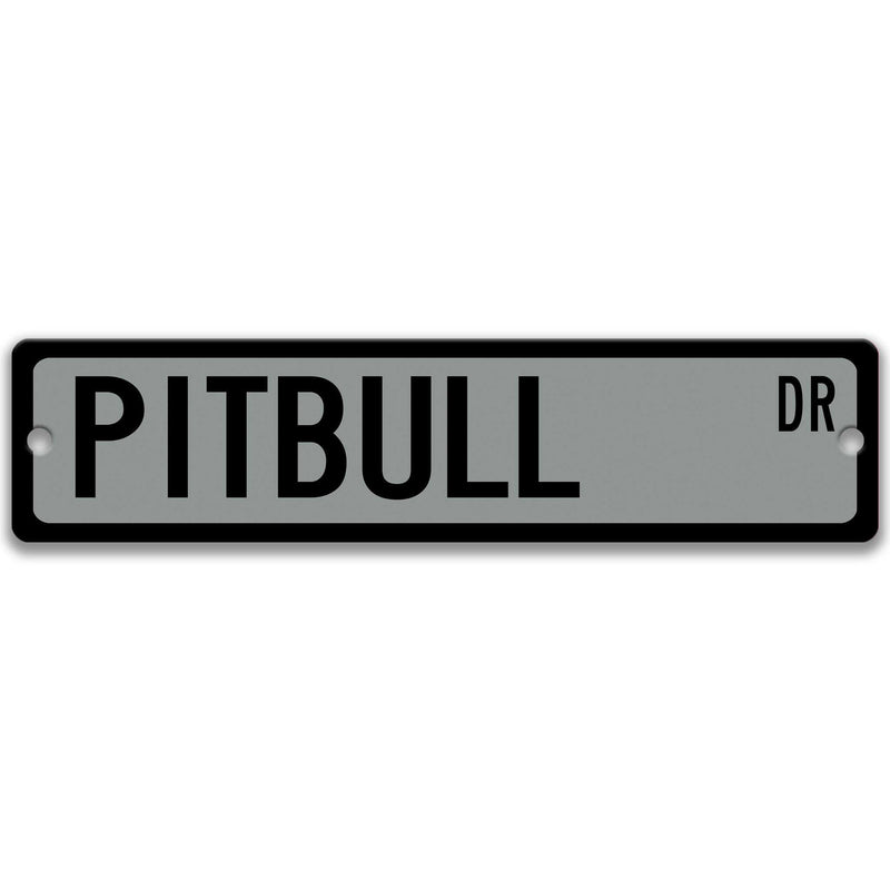 Pitbull Sign Pitbull Gift Pitbull Dog Sign Pitbull Mom Pit Bull Lover  Custom Street Sign Dog Sign Custom Dog Sign Dog Owner Gift Z-PIS117