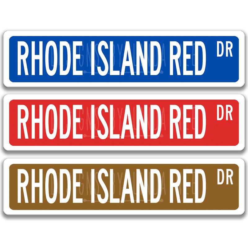 Rhode Island Red Chicken Sign, Chicken Coop Sign Rhode Island Red Gift Chicken Lover Custom Chicken Sign Chicken Owner Metal Sign Z-PIS188