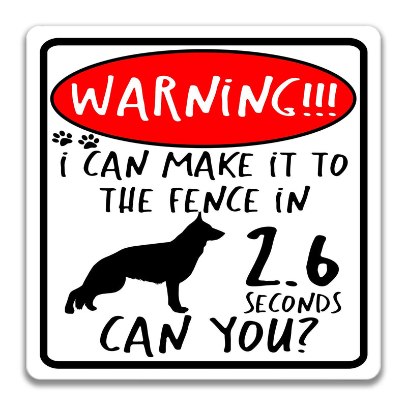 Funny Dog Sign German Shepherd Dog Sign No Trespassing Sign Dog Warning  Beware of Dog Sign Yard Sign Fence Sign Keep Gate Closed Z-PIS031
