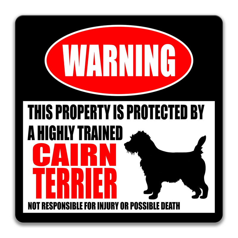 Cairn Terrier Sign Funny Dog Sign Dog Warning Sign Dog Terrier Gift Dog Decor Dog Lover Dog Merchandise Dog Lover Gift Dog Breed Z-PIS212