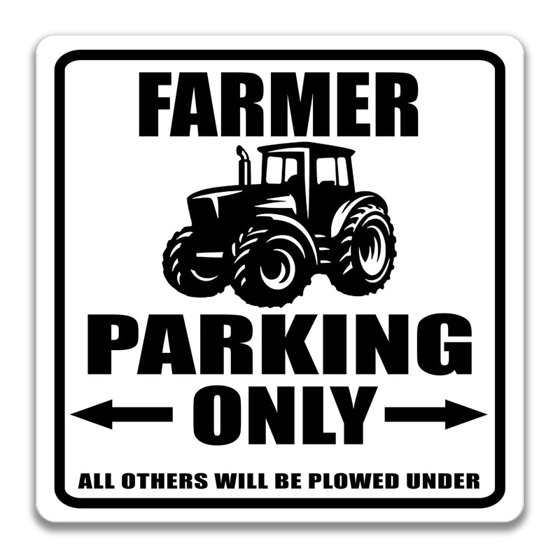 Farmer Parking Sign, Tractor Parking Sign, Farmer Sign, Farmer Vehicle Sign, Gift for Farmer, Tractor Driver Sign, Tractor Parking S-PRK008