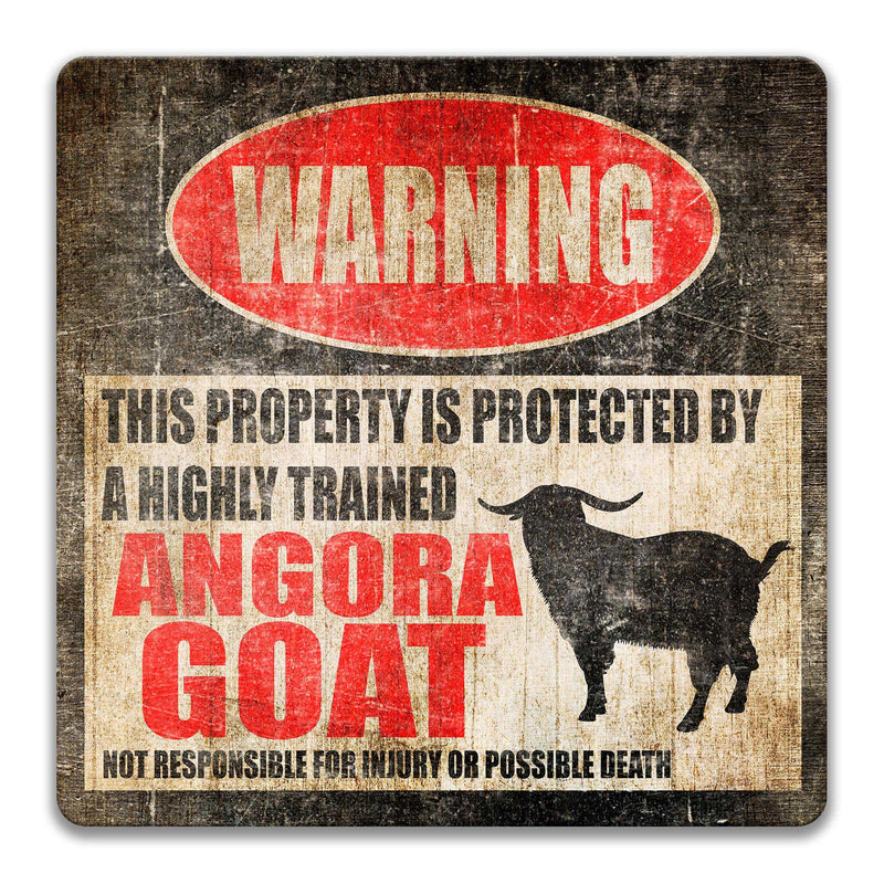 Angora Goat Sign Funny Goat Sign Goat Decor Barn Sign Yard Sign Goat Decor Goat Gift Livestock Sign Farmer Sign Angora Goat Lover Z-PIS271