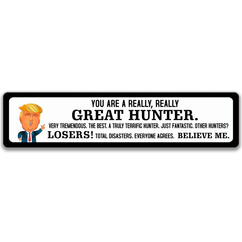Father's Day Gift for HUNTER Trump Street Sign Funny Garage Sign Personalized Metal Sign Street Sign Gift for Him Gift for Grandpa D-FDA016