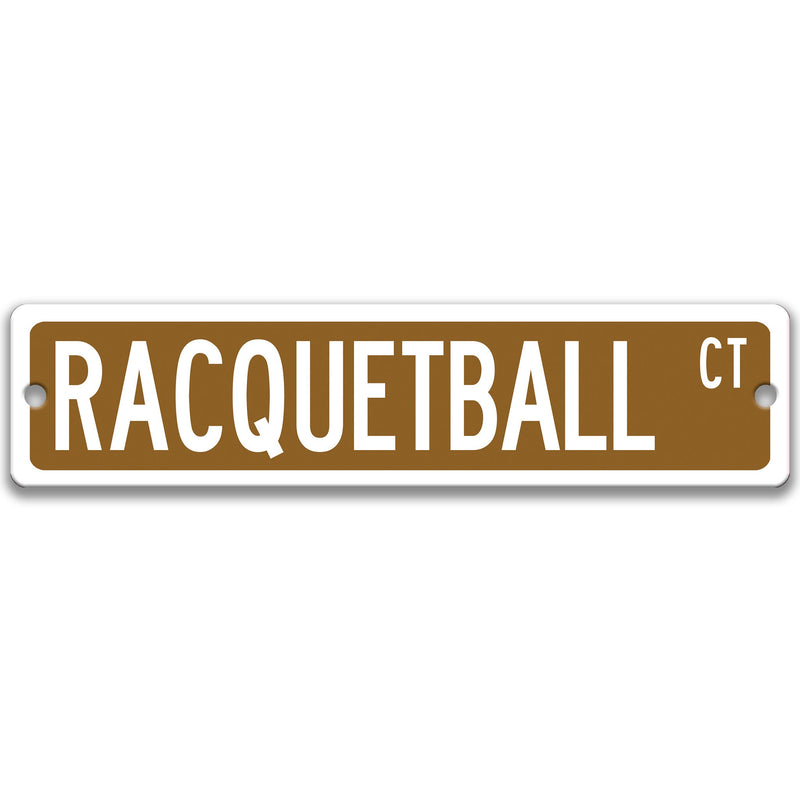 Racquetball Sign, Racquetball Gift, Racquetball Street Sign, Racquetball Player Gift, Racquetball Accessory, Racquet Court Sign, S-SSS004