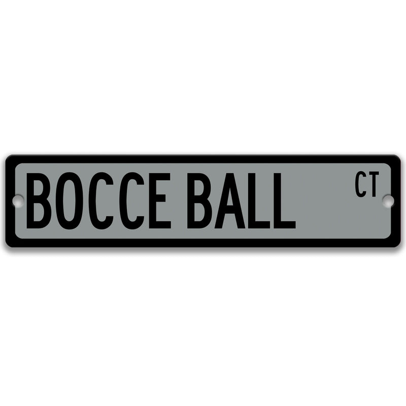 Bocce Ball, Bocce Ball Sign, Bocce Tournament Sign, Bocce Ball Winner Gift, Party Game Sign, Metal Man Cave Sign, Game Room Decor, S-SSS011