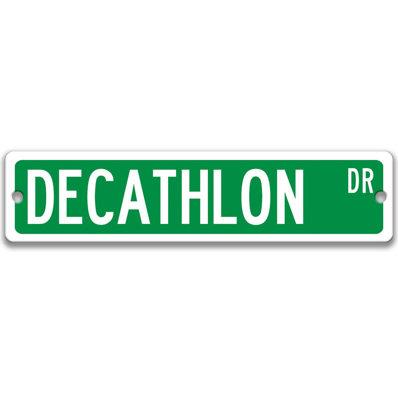 Decathlon Sign, Track and Field Gift, Track and Field Wall Decor, Track Team Sign, High School Sports, Bedroom Decor Athletes S-SSS042