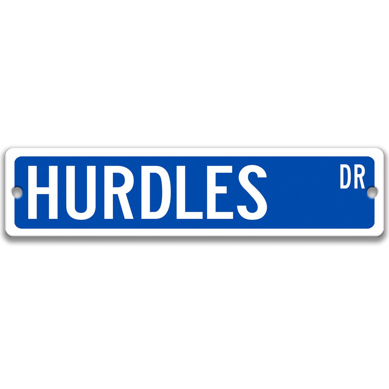 Hurdles Sign, Track and Field Gift, Track and Field Wall Decor, Track Team Sign, High School Sports, Bedroom Decor Athletes S-SSS043