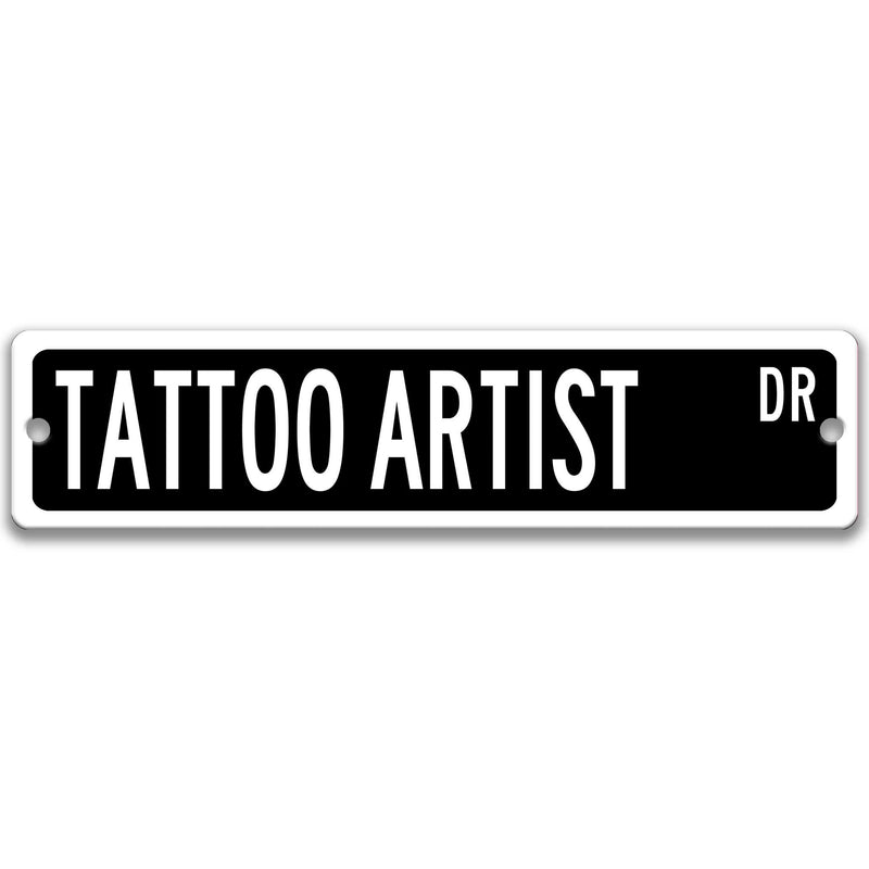 Tattoo Artist Sign, Tattoo Shop Sign, Tattoo Lover Gift, Tattoo Parlor Decor, Tattoo Studio Sign, Man Cave Sign, Q-SSO008
