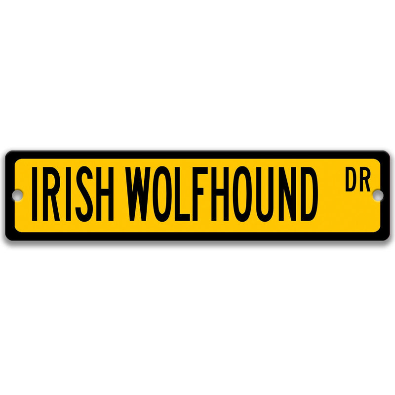 Irish Wolfhound Sign, Wolfhound Gift, Wolfhound Lover, Dog Lover Gift Custom Street Sign Dog Sign Custom Dog Sign Dog Owner Gift Z-PIS151