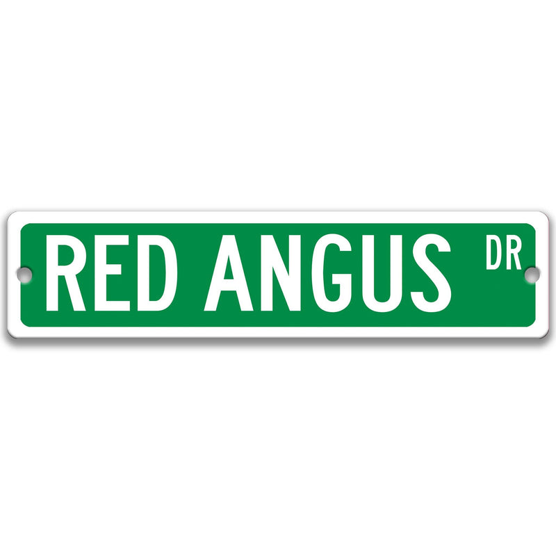 Red Angus Sign, Hereford Cattle Sign Farm Sign Cow Gift Cow Lover Gift Red Angus Custom Sign Show Livestock Owner Gift Metal Sign Z-PIS175