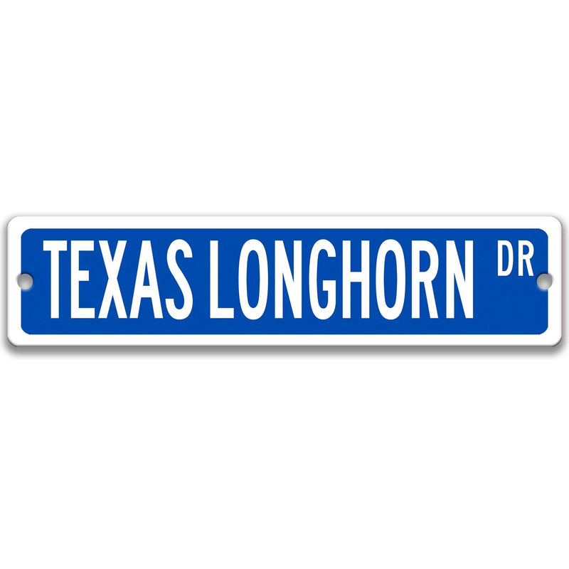 Texas Longhorn Sign, Texas Longhorn Cattle Farm Sign Cow Gift Cow Lover Texas Wall Decor Custom Sign Show Livestock Gift Metal Sign Z-PIS176