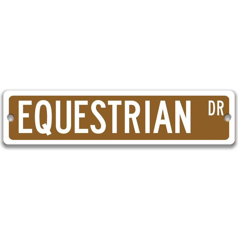Equestrian Sign, Horse Barn Decor Horseback Rider Gift Equestrian Lover Gift Custom Horse Sign Horse Owner Gift Metal Sign Z-PIS190