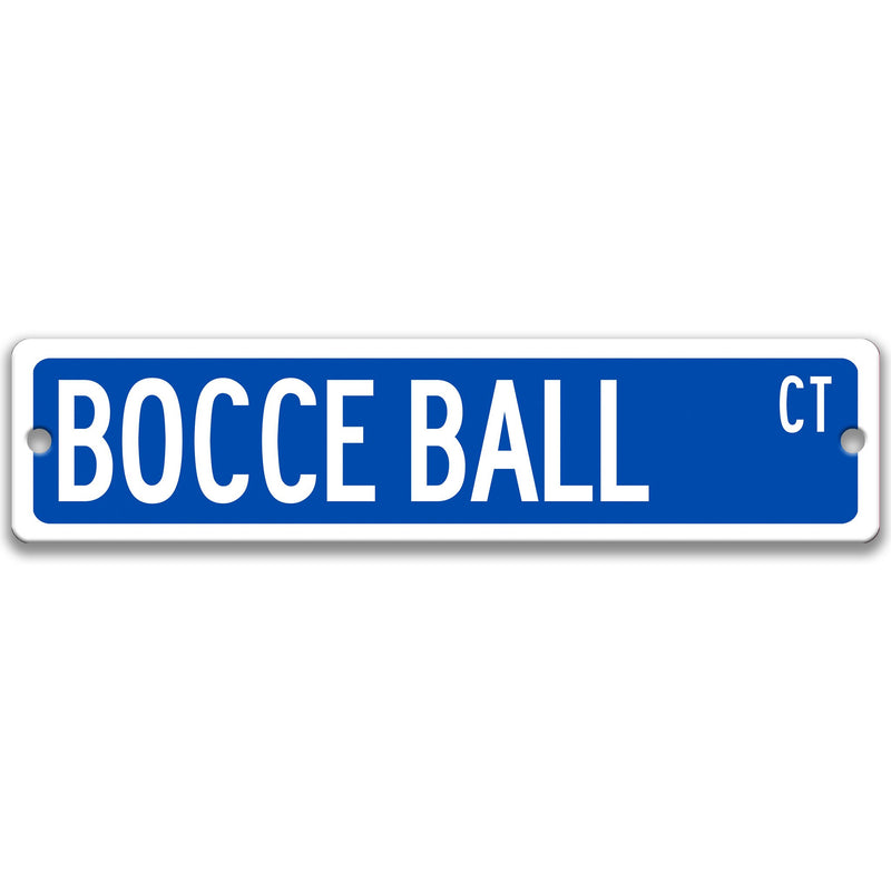Bocce Ball, Bocce Ball Sign, Bocce Tournament Sign, Bocce Ball Winner Gift, Party Game Sign, Metal Man Cave Sign, Game Room Decor, S-SSS011