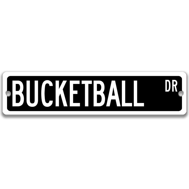 Bucketball, Custom Bucketball Sign, Bucketball Yard Game Sign, Outdoor Party Games, Wedding Lawn Game Backyard Events,  S-SSS015