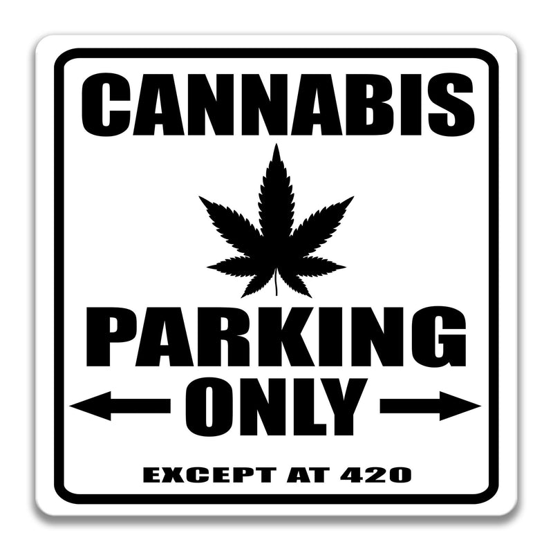 Cannabis Lover Parking Sign, Funny Cannabis Gift, Cannabis Decor, Marijuana Lover Sign, Cannabis Parking, Weed Lover, Hippie S-PRK036