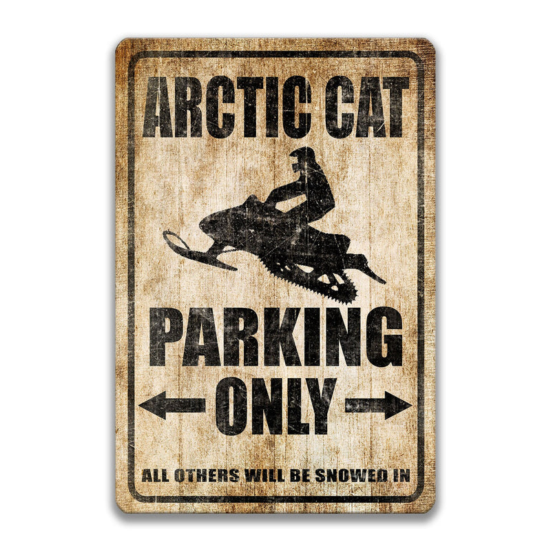 Arctic Cat Parking Only Sign, Arctic Cat Sign, Snowmobile Sign, Arctic Cat Gift, Snowmobile Decor, Bar Decor, Arctic Cat Decor S-PRK038